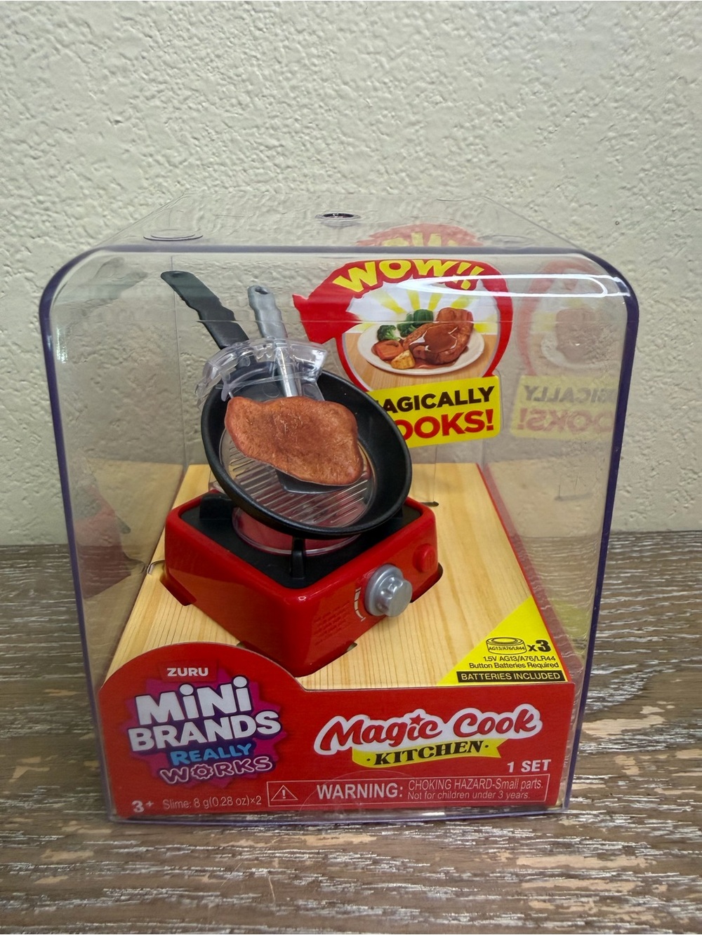 ZURU Mini Brands Really Works Magic Cook Kitchen Steak w Pan NEW